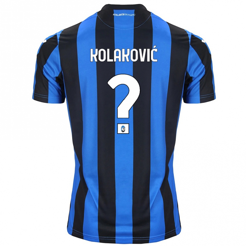 גברים כדורגל Vinko Kolaković #0 כחול שחור ג'רזי ביתית 2024/25