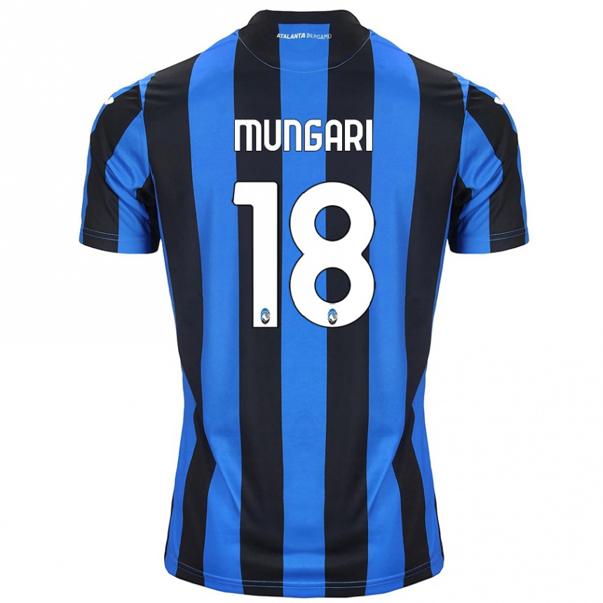 גברים כדורגל Giuseppe Mungari #18 כחול שחור ג'רזי ביתית 2024/25
