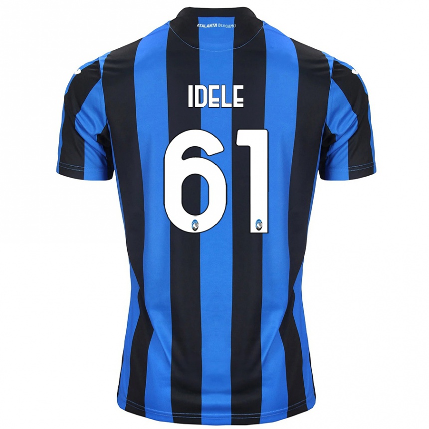 גברים כדורגל Javison Idele #61 כחול שחור ג'רזי ביתית 2024/25