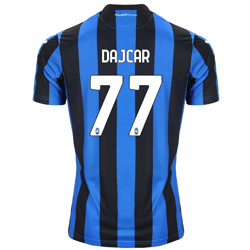 גברים כדורגל Matevz Dajcar #77 כחול שחור ג'רזי ביתית 2024/25
