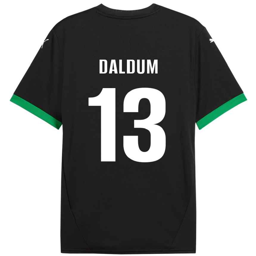 גברים כדורגל Sonosi Daldum #13 שחור ירוק כהה ג'רזי ביתית 2024/25