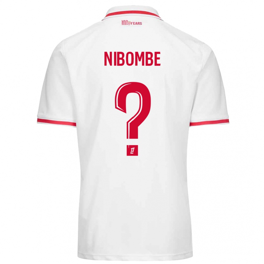 גברים כדורגל Samuel Nibombe #0 לבן אדום ג'רזי ביתית 2024/25
