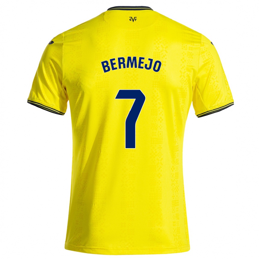 גברים כדורגל Celso Bermejo #7 צהוב שחור ג'רזי ביתית 2024/25