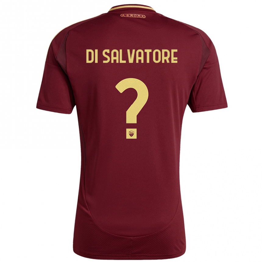 גברים כדורגל Diego Di Salvatore #0 אדום חום זהב ג'רזי ביתית 2024/25