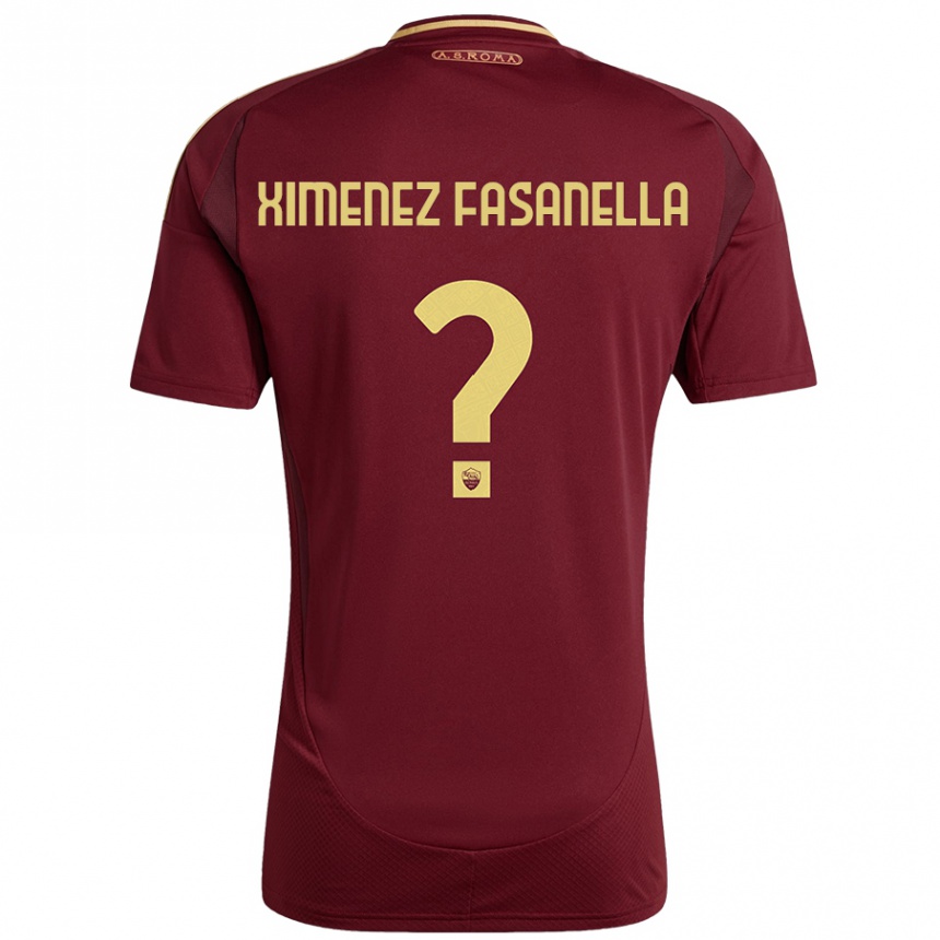 גברים כדורגל Rafael Ximenez Fasanella #0 אדום חום זהב ג'רזי ביתית 2024/25