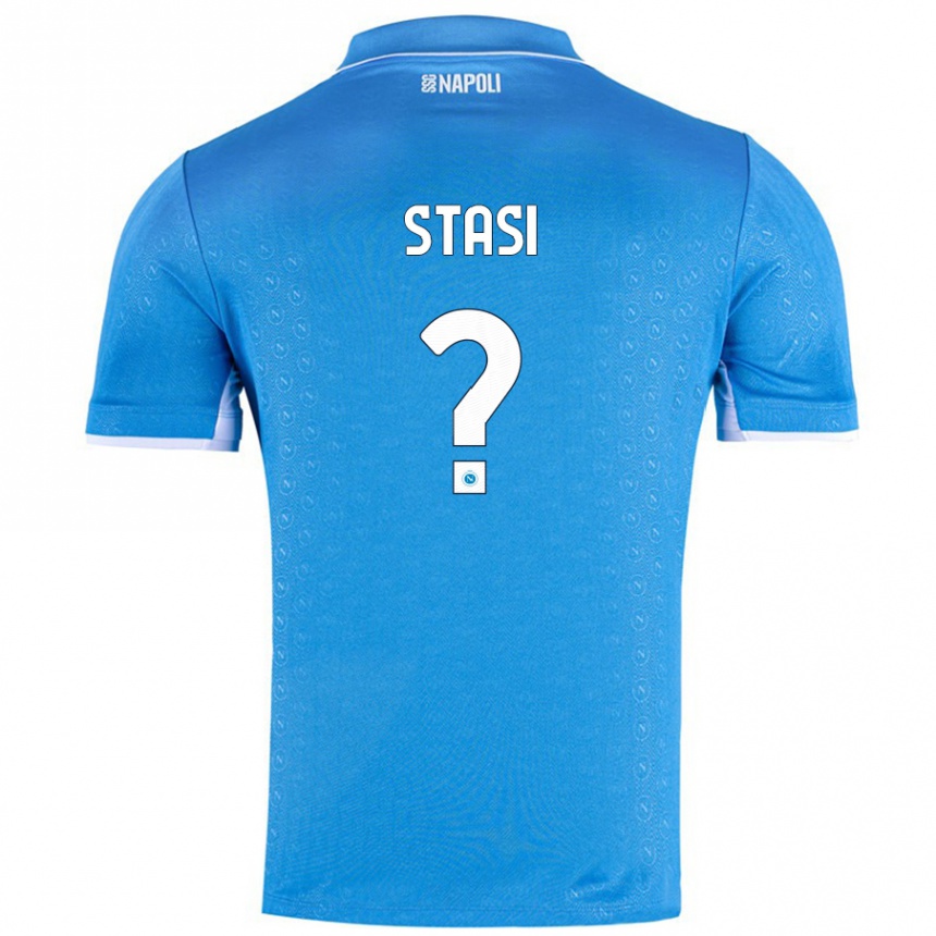 גברים כדורגל Pasquale Stasi #0 שמיים כחולים ג'רזי ביתית 2024/25
