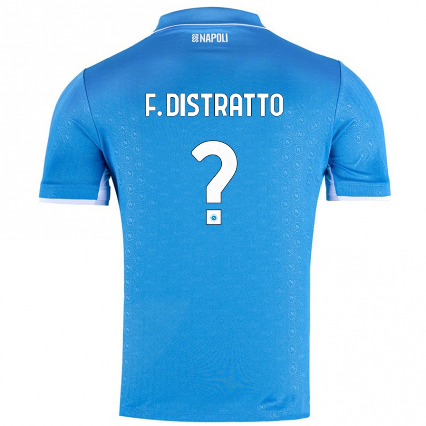 גברים כדורגל Francesco Distratto #0 שמיים כחולים ג'רזי ביתית 2024/25