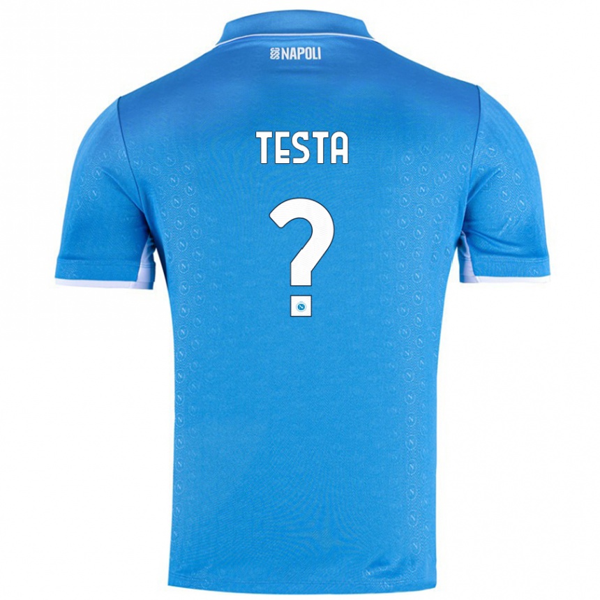 גברים כדורגל Vincenzo Testa #0 שמיים כחולים ג'רזי ביתית 2024/25
