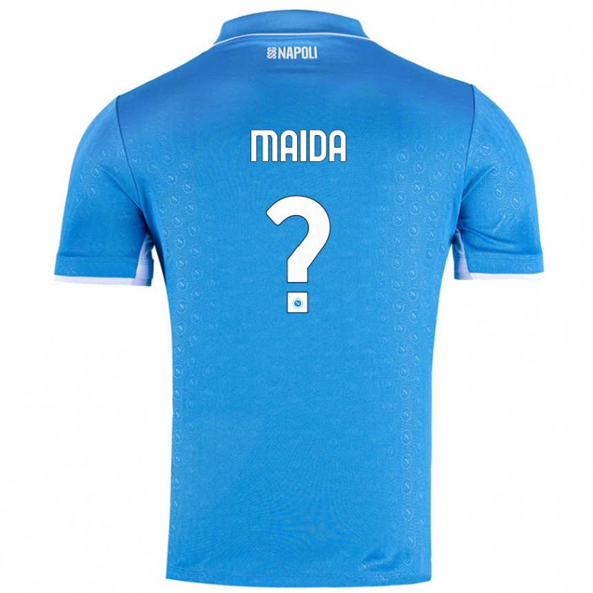 גברים כדורגל Giuseppe Maida #0 שמיים כחולים ג'רזי ביתית 2024/25