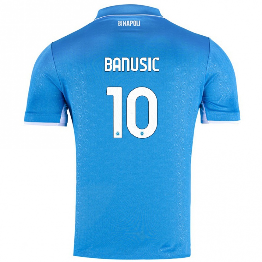גברים כדורגל Marija Banušić #10 שמיים כחולים ג'רזי ביתית 2024/25