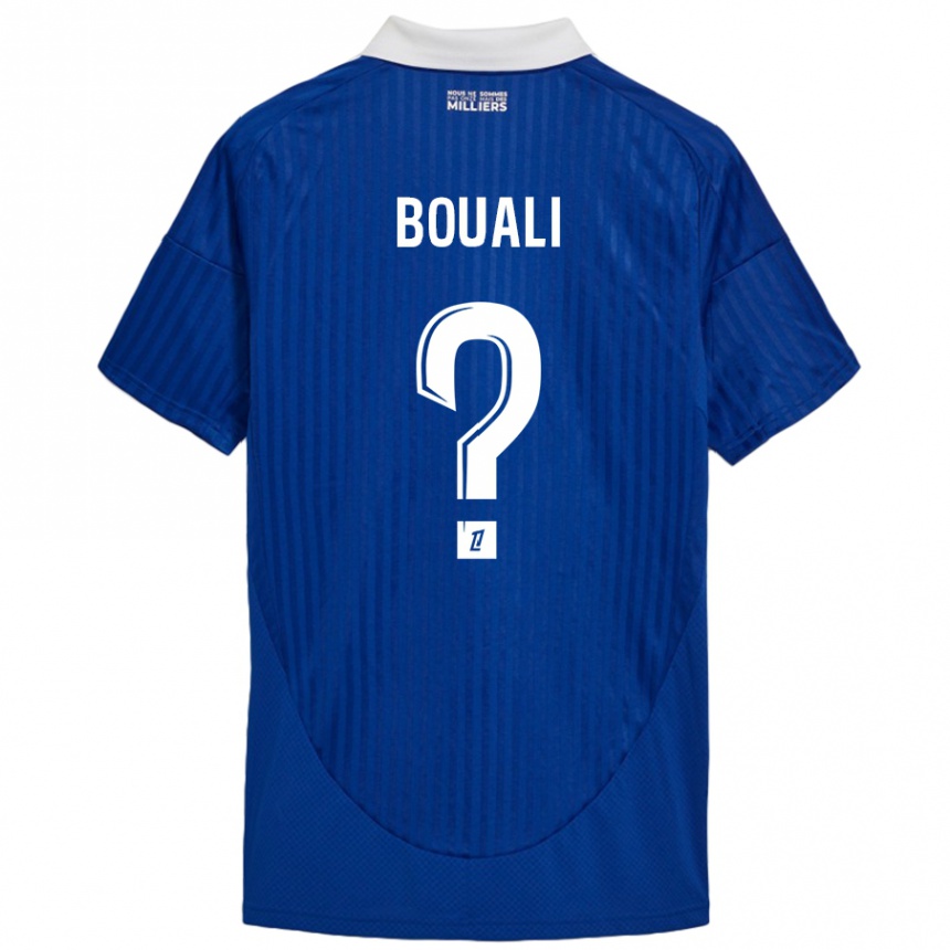 גברים כדורגל Kalil Bouali #0 כחול לבן ג'רזי ביתית 2024/25