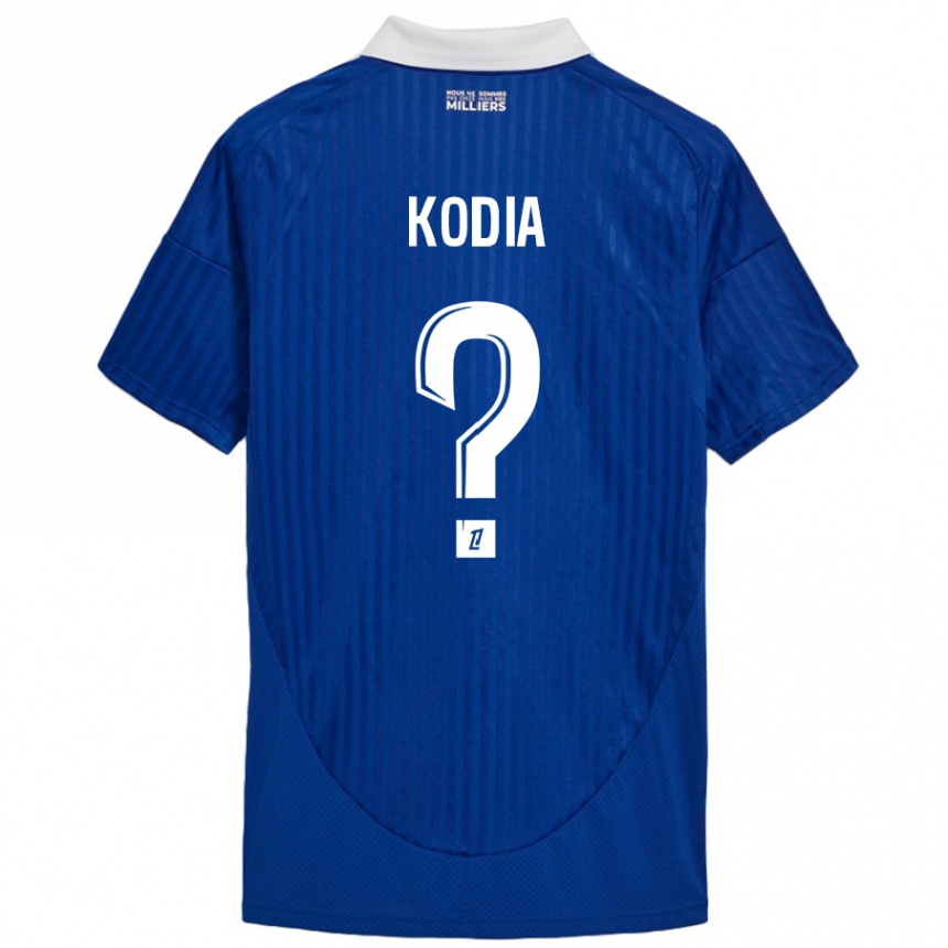 גברים כדורגל Ghianny Kodia #0 כחול לבן ג'רזי ביתית 2024/25