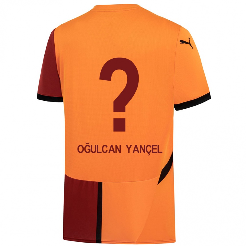 גברים כדורגל Necati Oğulcan Yançel #0 צהוב אדום ג'רזי ביתית 2024/25