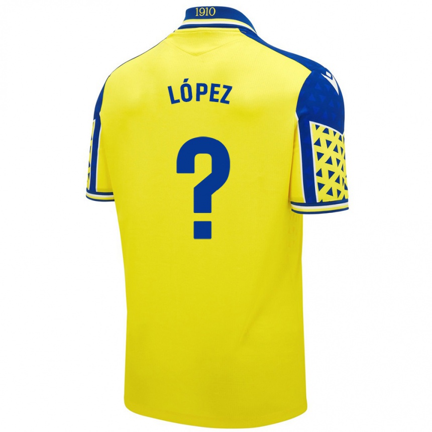 גברים כדורגל Raúl López #0 צהוב כחול ג'רזי ביתית 2024/25