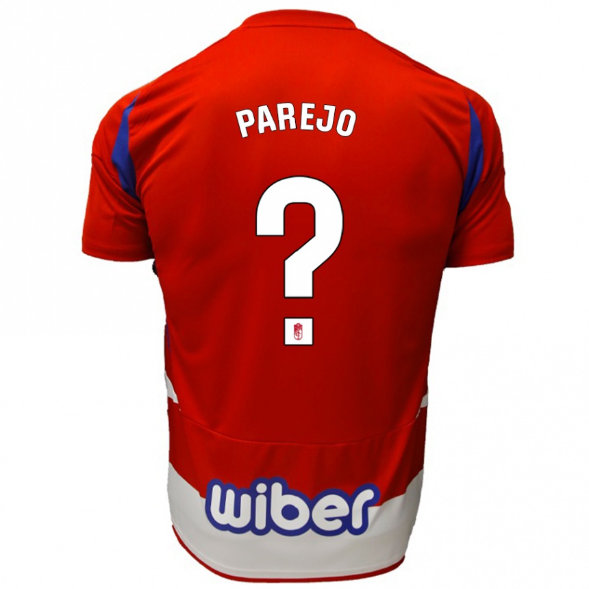 גברים כדורגל Jesús Parejo #0 אדום לבן כחול ג'רזי ביתית 2024/25