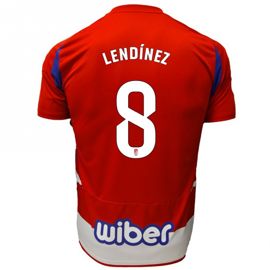 גברים כדורגל Juanma Lendínez #8 אדום לבן כחול ג'רזי ביתית 2024/25
