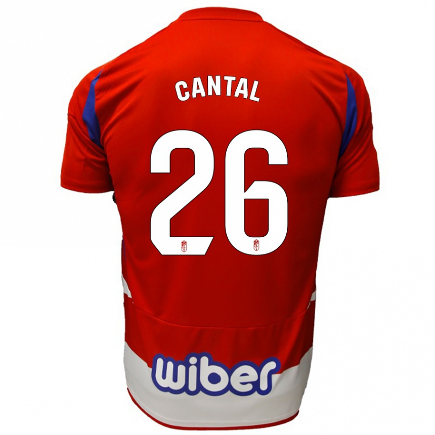 גברים כדורגל Paco Cantal #26 אדום לבן כחול ג'רזי ביתית 2024/25
