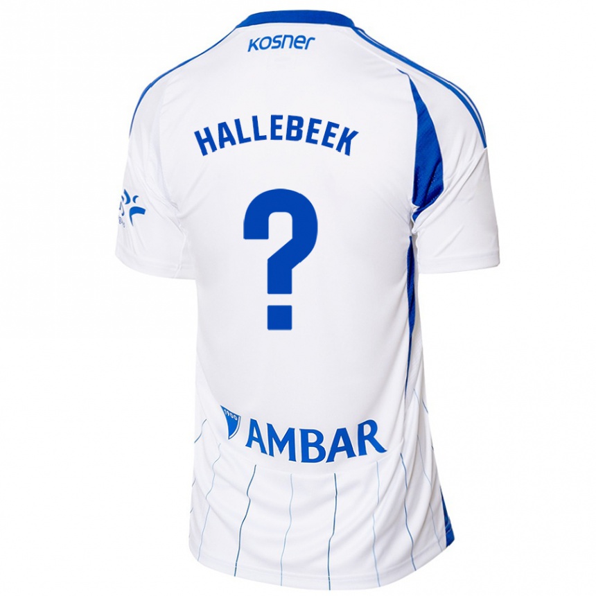 גברים כדורגל Boaz Hallebeek #0 אדום לבן ג'רזי ביתית 2024/25
