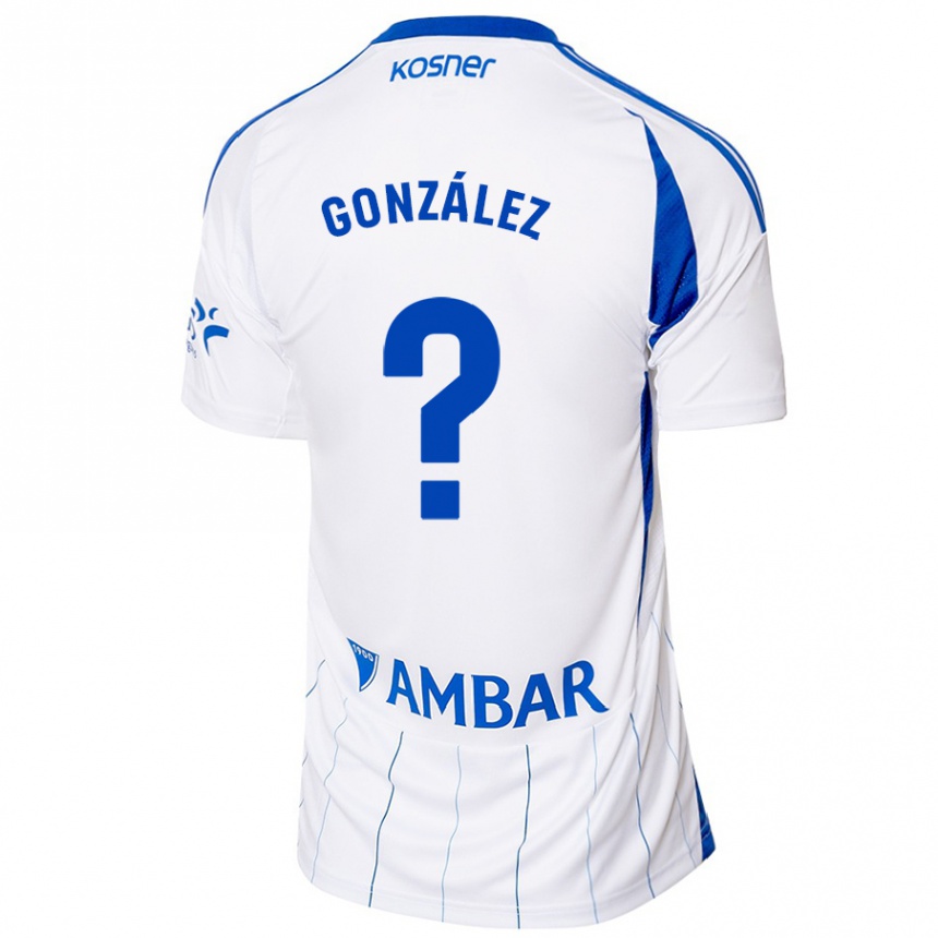 גברים כדורגל Álex González #0 אדום לבן ג'רזי ביתית 2024/25