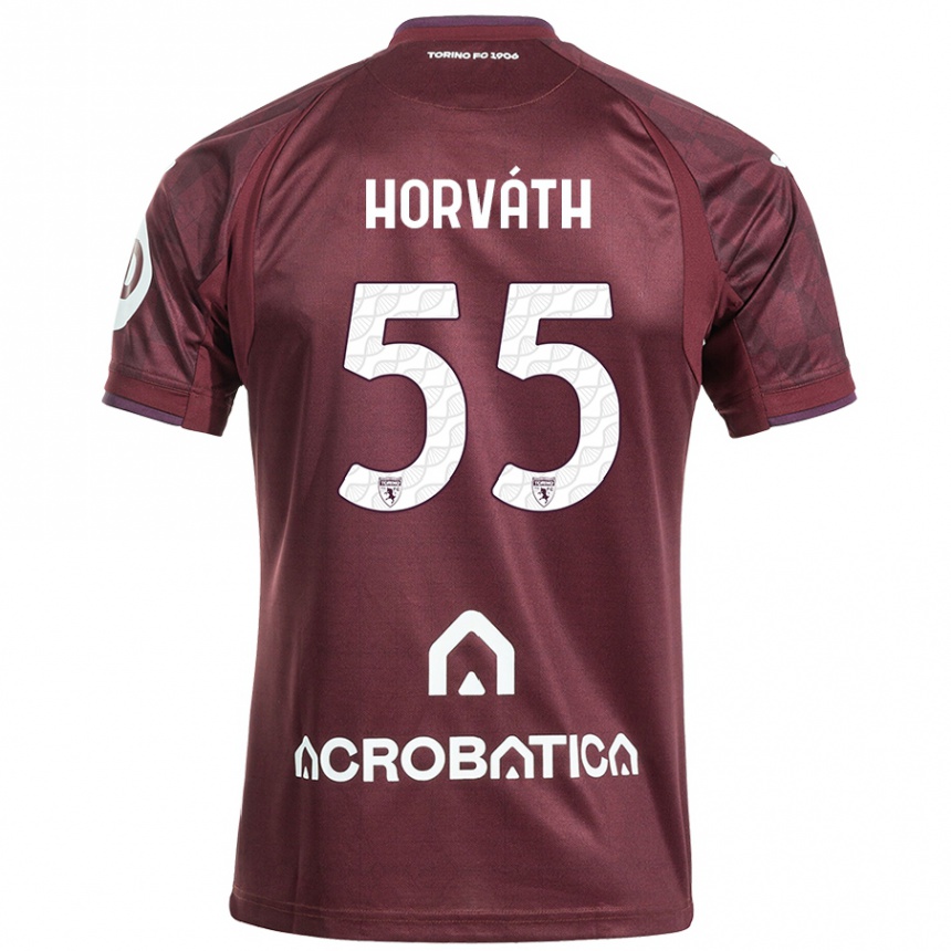 גברים כדורגל Krisztofer Horváth #55 לבן שחור ג'רזי ביתית 2024/25
