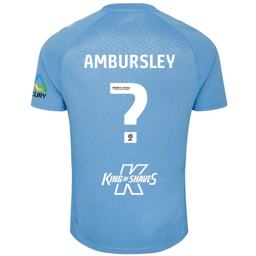 גברים כדורגל Conrad Ambursley #0 כחול לבן ג'רזי ביתית 2024/25