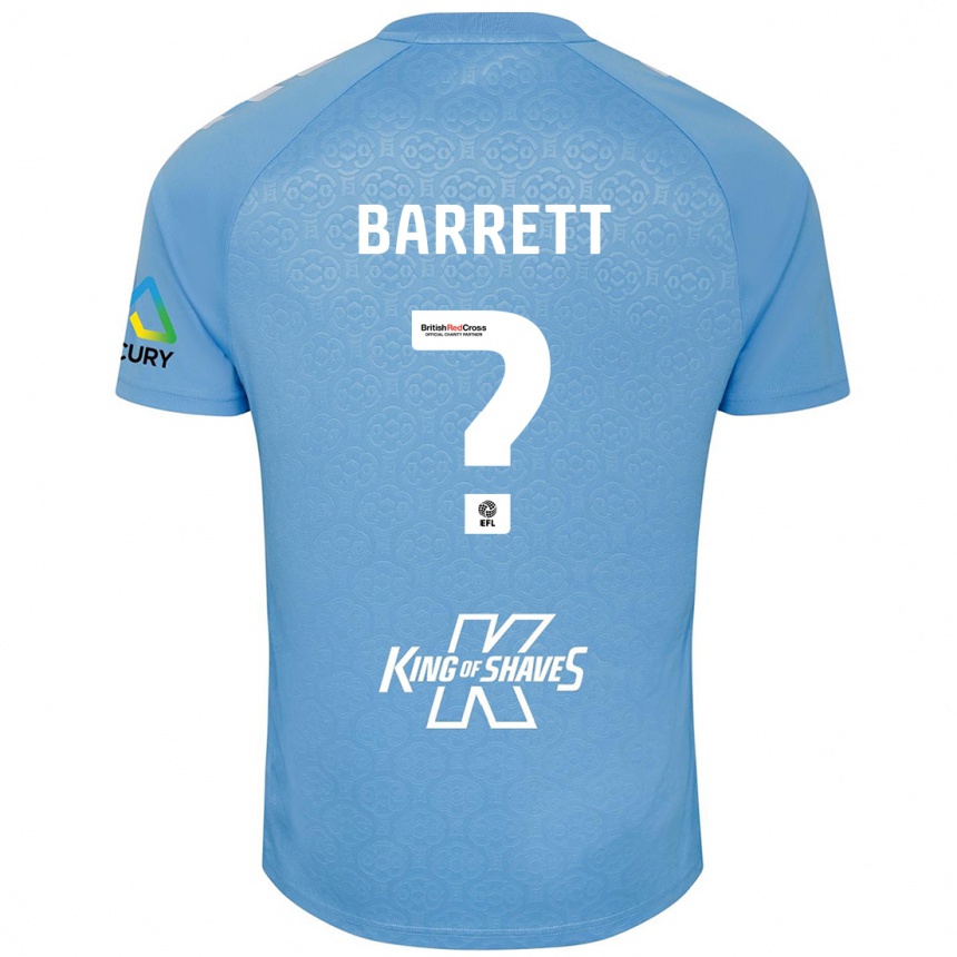 גברים כדורגל Marlow Barrett #0 כחול לבן ג'רזי ביתית 2024/25