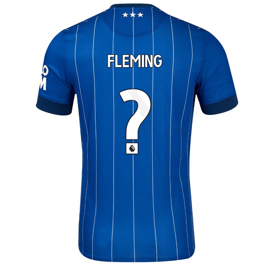 גברים כדורגל Charlotte Fleming #0 כָּחוֹל כֵּהֶה ג'רזי ביתית 2024/25