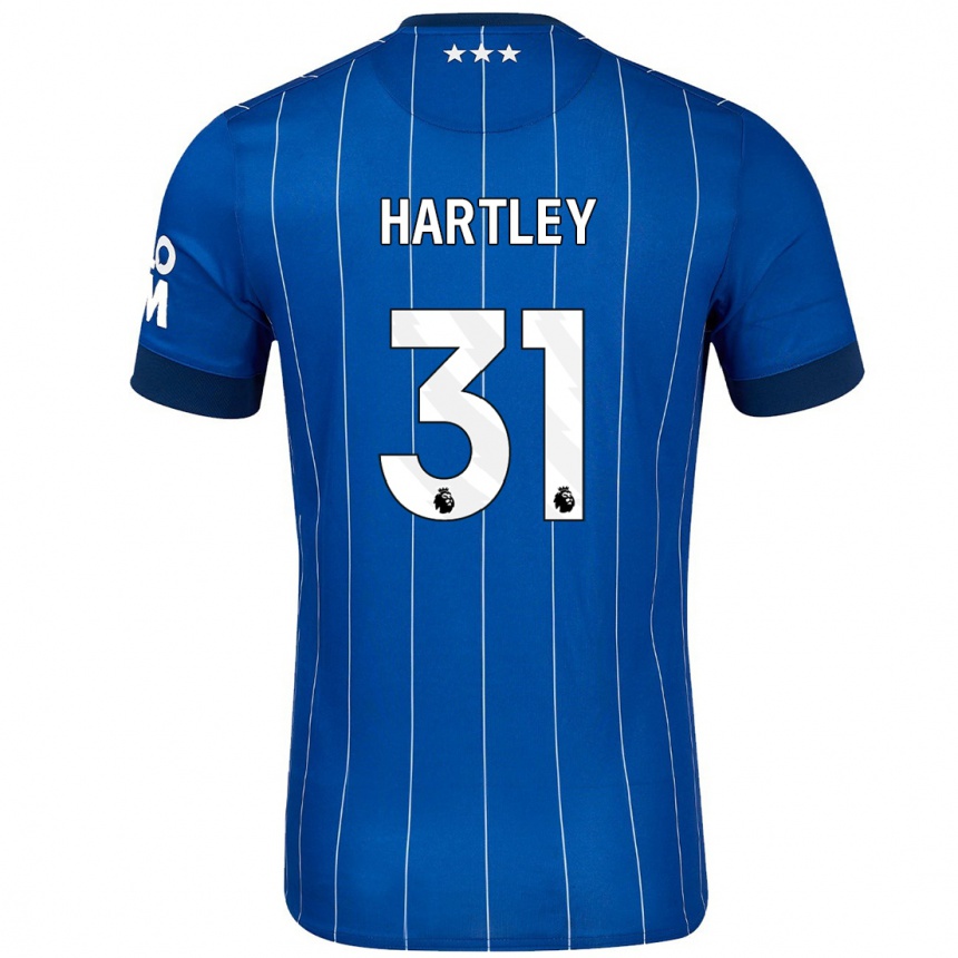 גברים כדורגל Laura Hartley #31 כָּחוֹל כֵּהֶה ג'רזי ביתית 2024/25