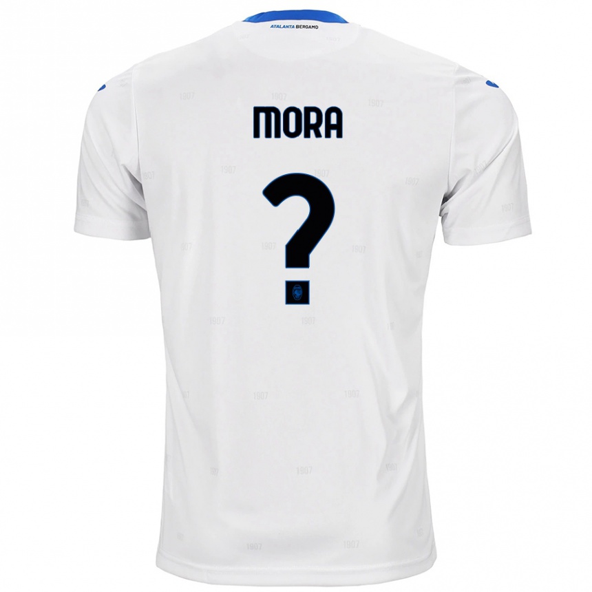 גברים כדורגל Christian Mora #0 לָבָן הרחק ג'רזי 2024/25