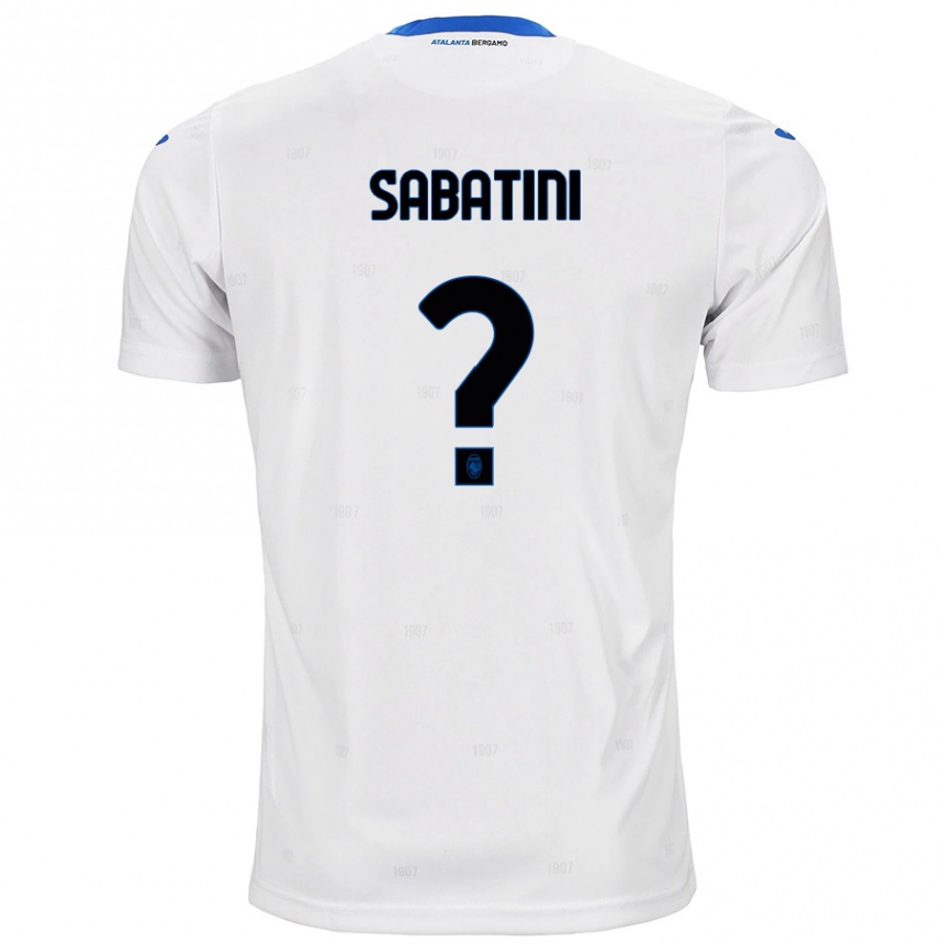 גברים כדורגל Carlo Sabatini #0 לָבָן הרחק ג'רזי 2024/25