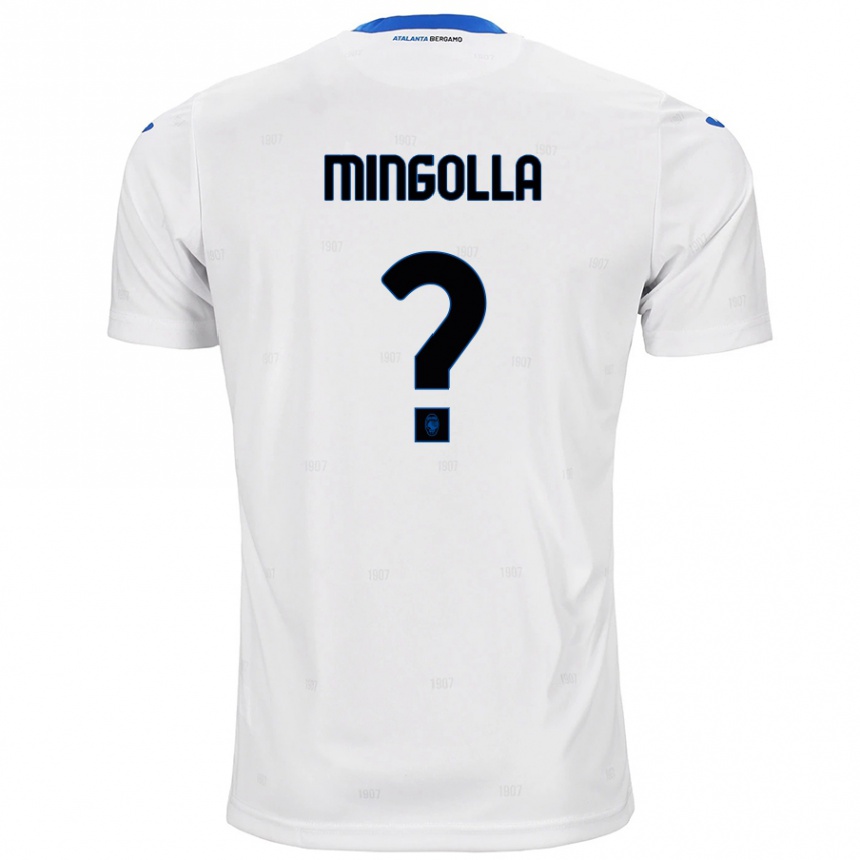 גברים כדורגל Simone Mingolla #0 לָבָן הרחק ג'רזי 2024/25