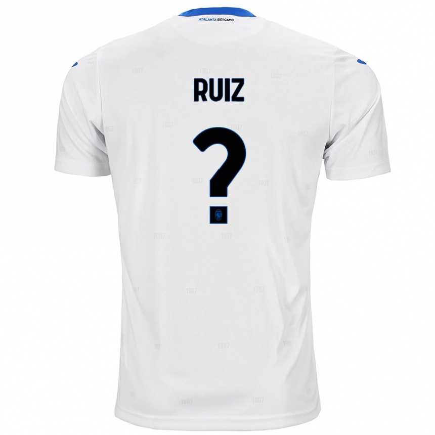 גברים כדורגל Gerard Ruiz #0 לָבָן הרחק ג'רזי 2024/25