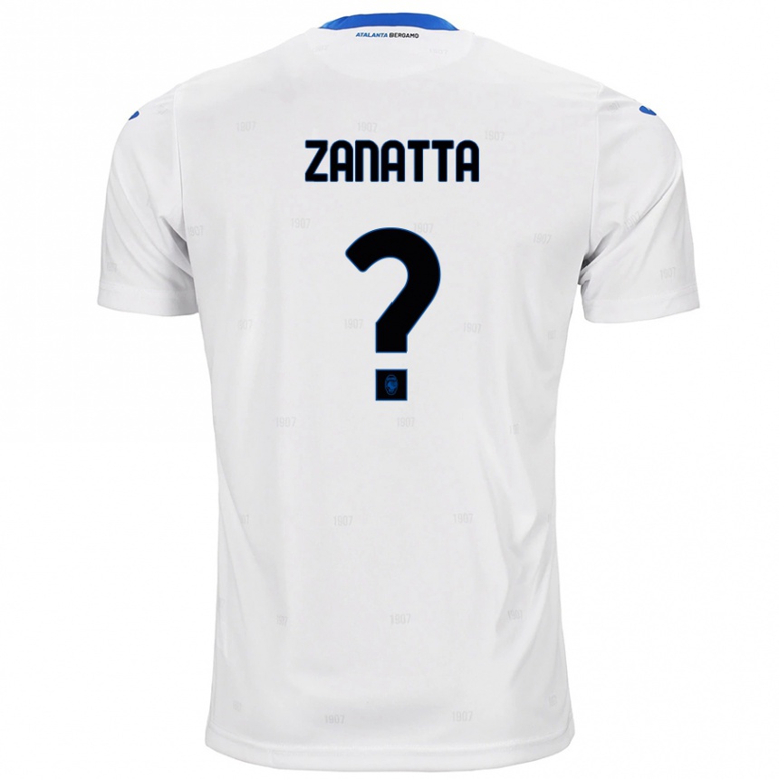 גברים כדורגל Giovanni Zanatta #0 לָבָן הרחק ג'רזי 2024/25