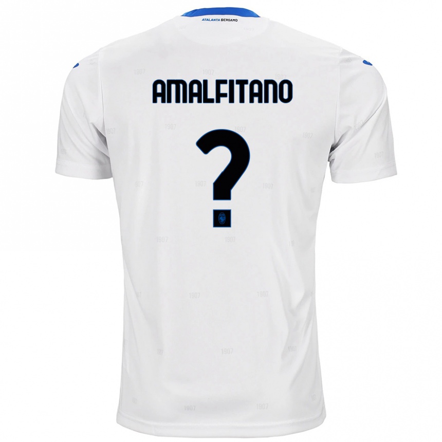 גברים כדורגל Nicolò Amalfitano #0 לָבָן הרחק ג'רזי 2024/25