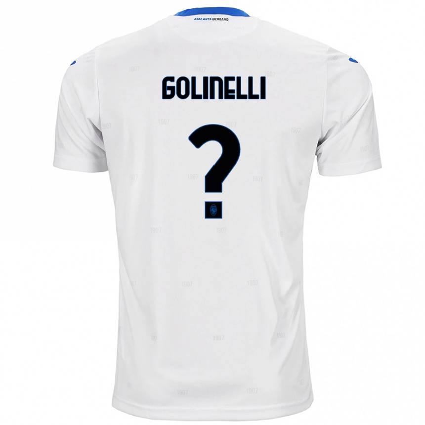גברים כדורגל Martino Golinelli #0 לָבָן הרחק ג'רזי 2024/25
