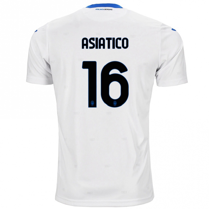 גברים כדורגל Pietro Asiatico #16 לָבָן הרחק ג'רזי 2024/25