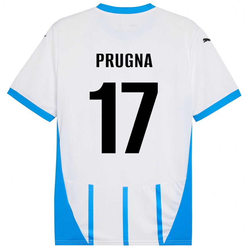 גברים כדורגל Cecilia Prugna #17 כחול לבן הרחק ג'רזי 2024/25