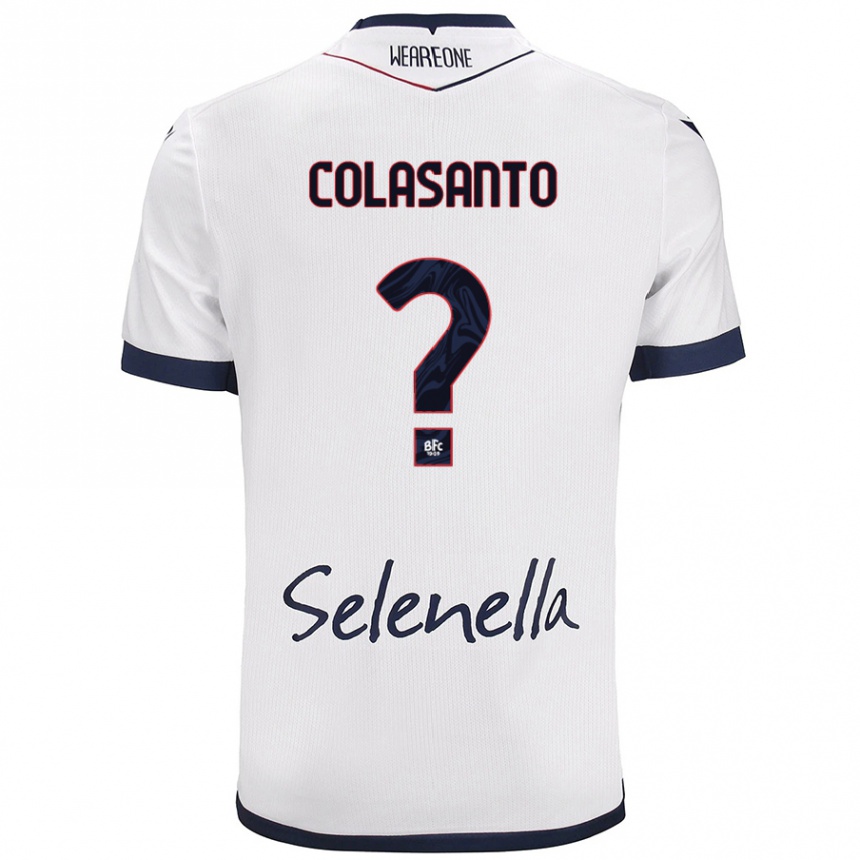 גברים כדורגל Pietro Colasanto #0 כחול רויאל לבן הרחק ג'רזי 2024/25