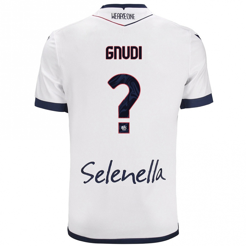 גברים כדורגל Riccardo Gnudi #0 כחול רויאל לבן הרחק ג'רזי 2024/25