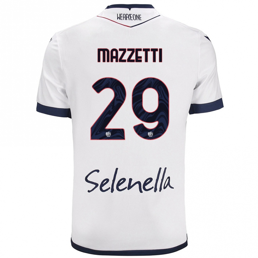 גברים כדורגל Gabriele Mazzetti #29 כחול רויאל לבן הרחק ג'רזי 2024/25