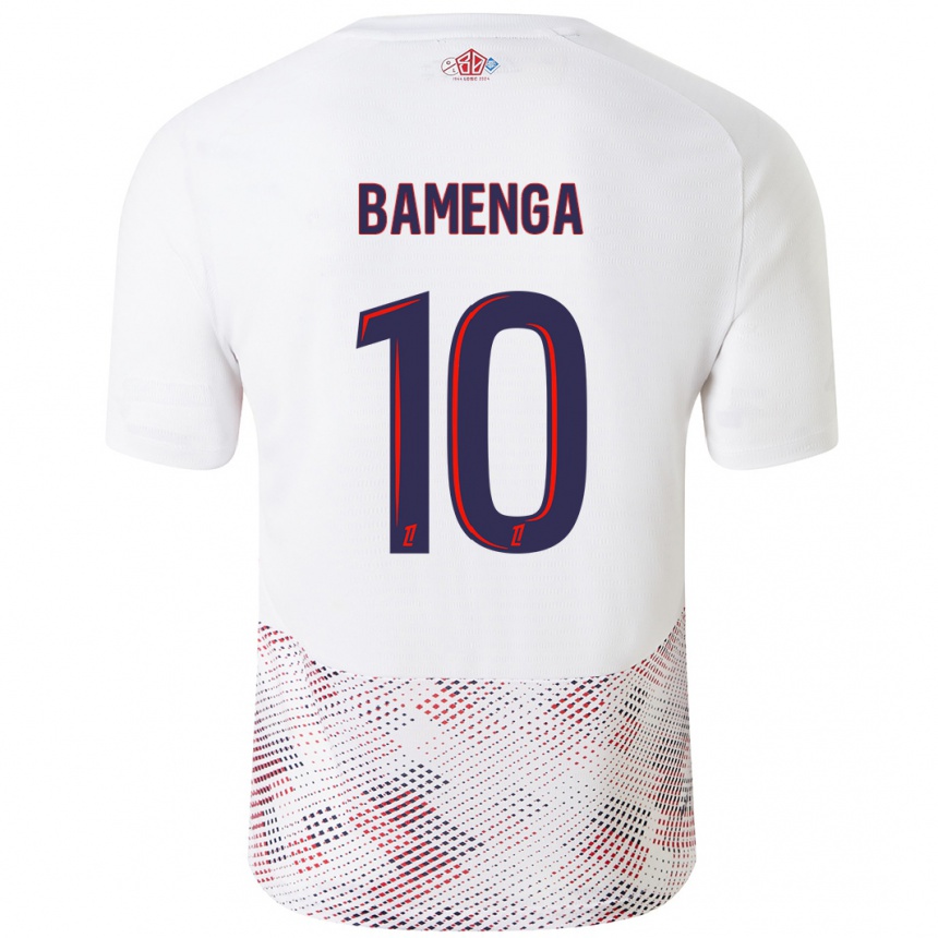 גברים כדורגל Naomie Bamenga #10 כחול רויאל לבן הרחק ג'רזי 2024/25