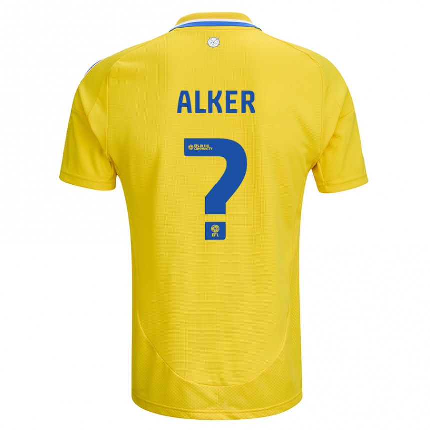 גברים כדורגל Samuel Alker #0 צהוב כחול הרחק ג'רזי 2024/25