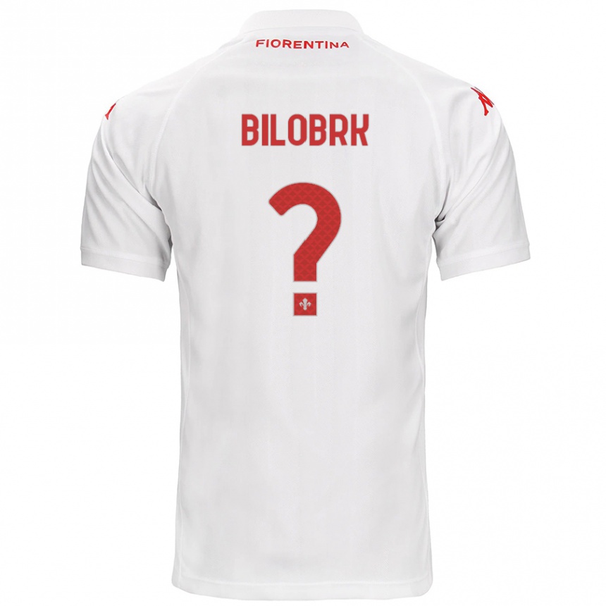 גברים כדורגל Ante Bilobrk #0 לָבָן הרחק ג'רזי 2024/25