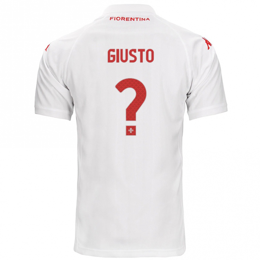 גברים כדורגל Gabriele Giusto #0 לָבָן הרחק ג'רזי 2024/25
