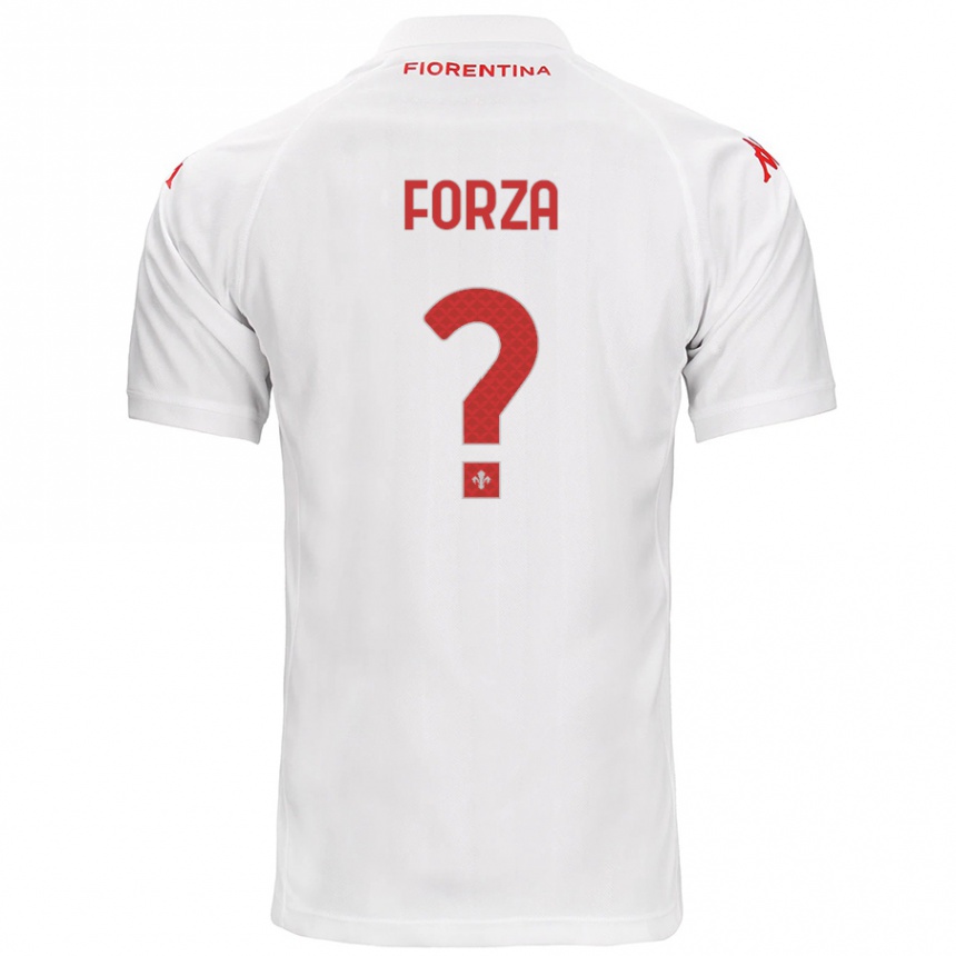 גברים כדורגל Francesco Forza #0 לָבָן הרחק ג'רזי 2024/25