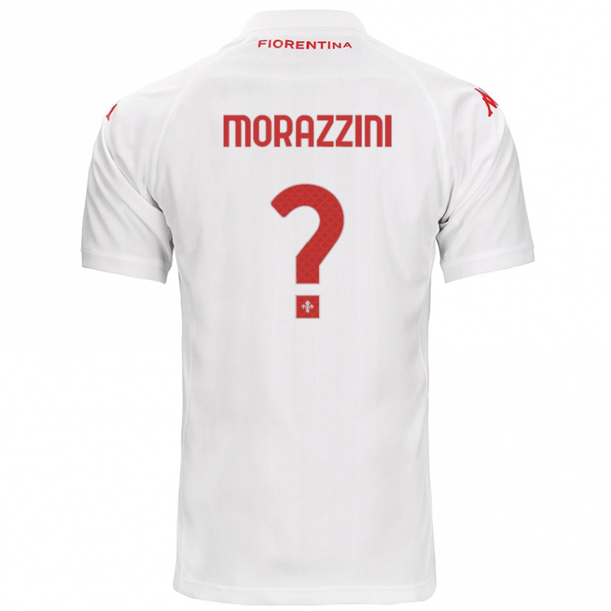 גברים כדורגל Luigi Morazzini #0 לָבָן הרחק ג'רזי 2024/25