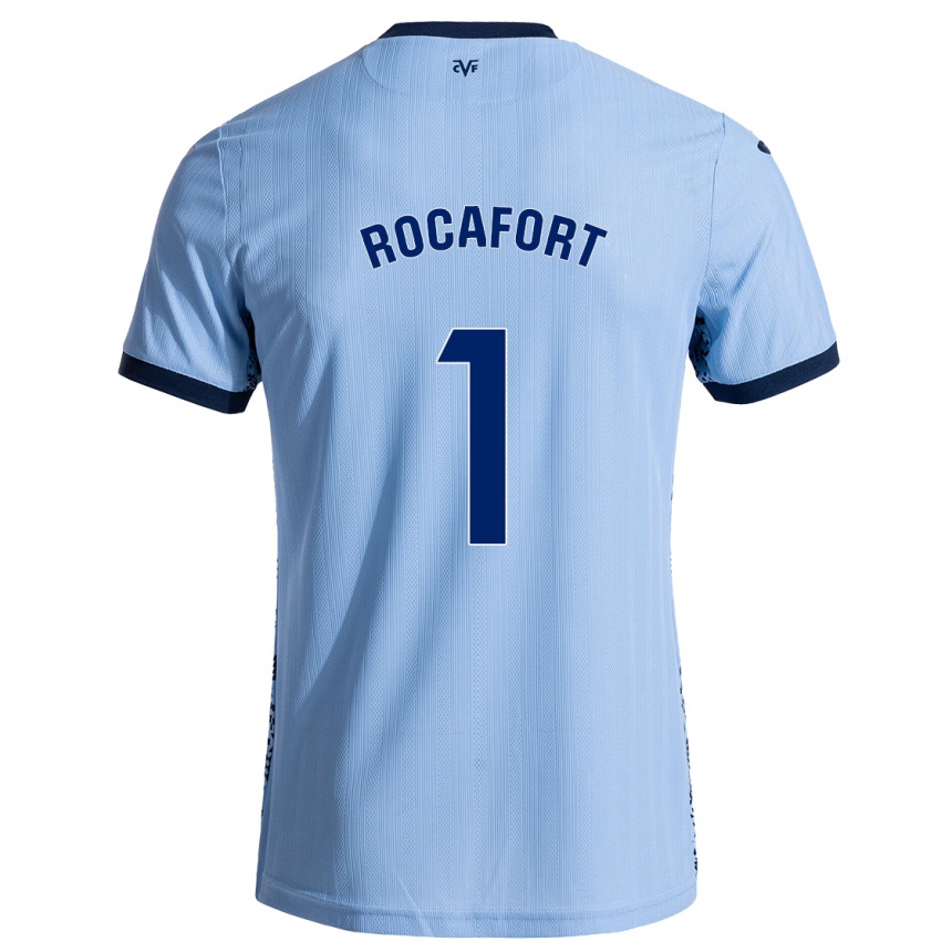 גברים כדורגל Rodrigo Rocafort #1 שמיים כחולים הרחק ג'רזי 2024/25