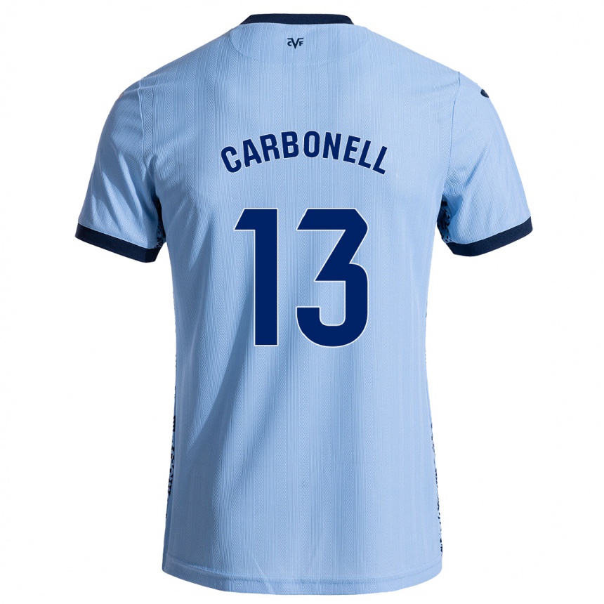 גברים כדורגל Carmen Carbonell #13 שמיים כחולים הרחק ג'רזי 2024/25