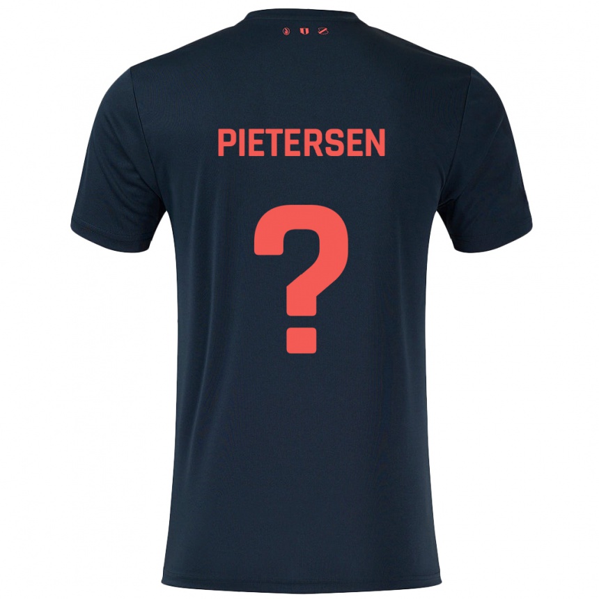 גברים כדורגל Stan Pietersen #0 שחור אדום הרחק ג'רזי 2024/25