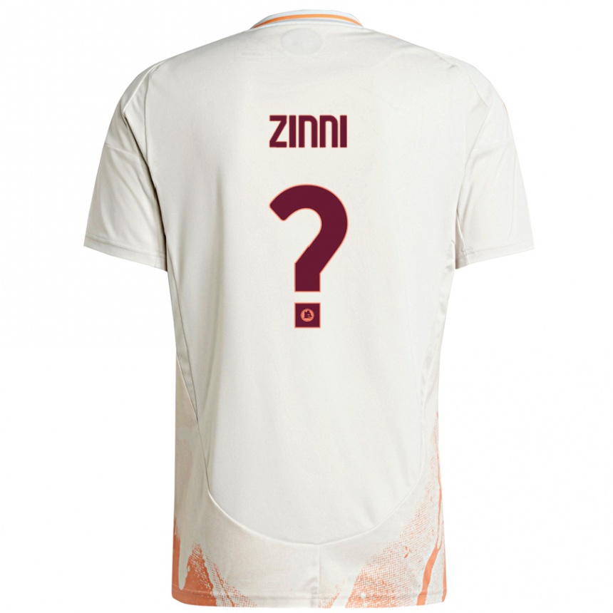 גברים כדורגל Raul Zinni #0 קרם לבן כתום הרחק ג'רזי 2024/25